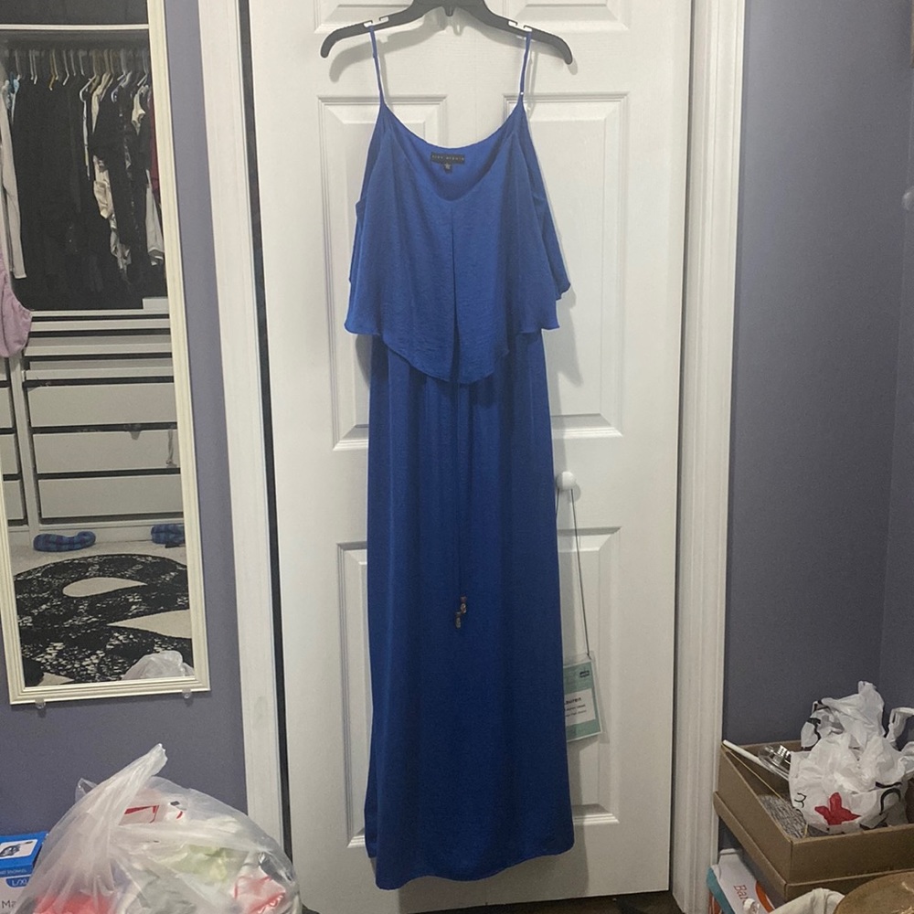 Royal blue maxi dress